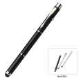 2020 Creative Metal Stylus caneta com laser LED e luz de ponteiro